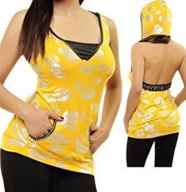 Yellow Open Back Hoodie MEDIUM