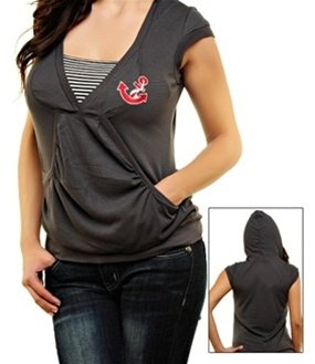 Grey Short Sleeve Hoodie SMALL, MEDIUM, LARGE