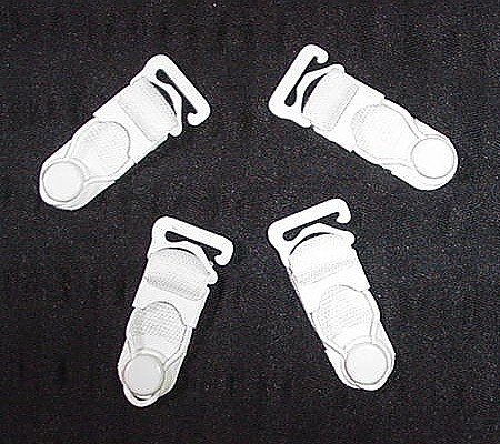 *~ VINTAGE SET of Four -= GARTERS =- Metal and Rubber for Your GIRDLE!! ~*