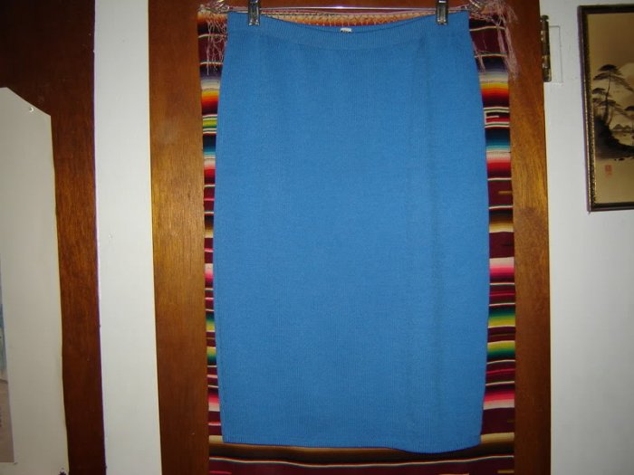 Santana Knit Blue Skirt 10 M