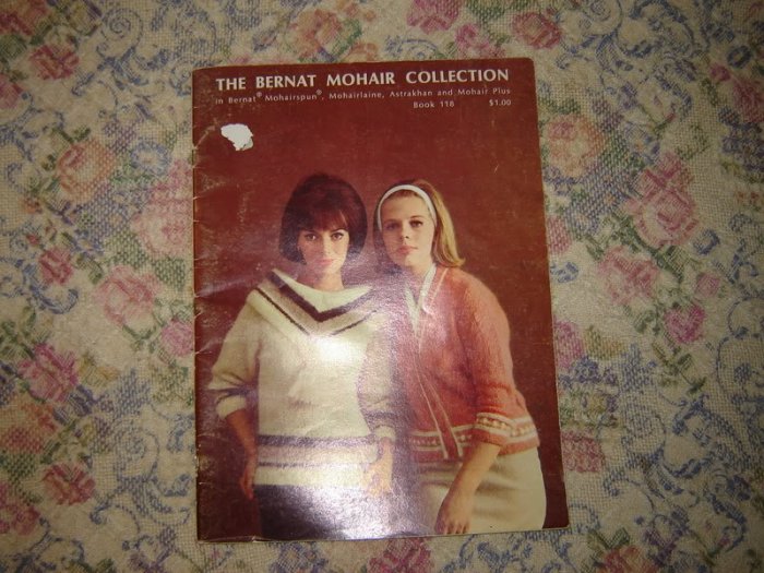 Bernat Mohair Vintage Knitting Pattern Book Booklet 63