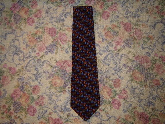 Mens Silk Jerry Garcia Colorful Geometric Tie Unworn