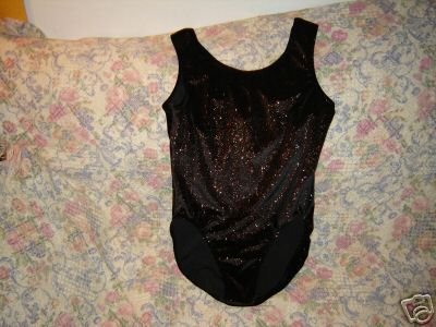 Womens Satara Leos Leotard L Black Foiled Halloween