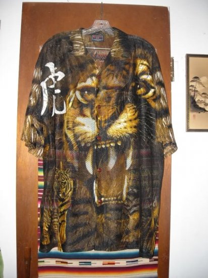 Mens Crosstown Hi-Tech Wear Mesh Tiger Shirt 17 1/2