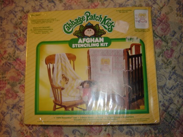 Cabbage Patch Kids Crochet Baby Blanket Kit Yellow