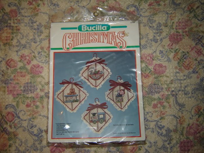 Christmas Ornaments Country Toys Cross Stitch Kit