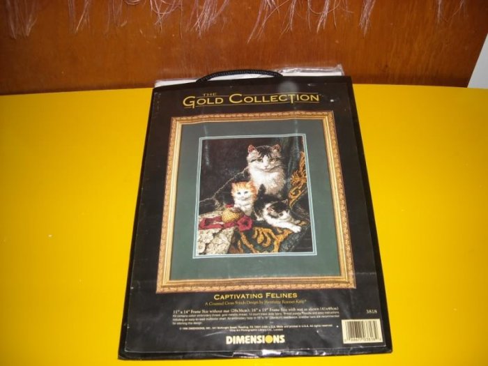 Dimensions Captivating Felines Cats Cross Stitch Kit