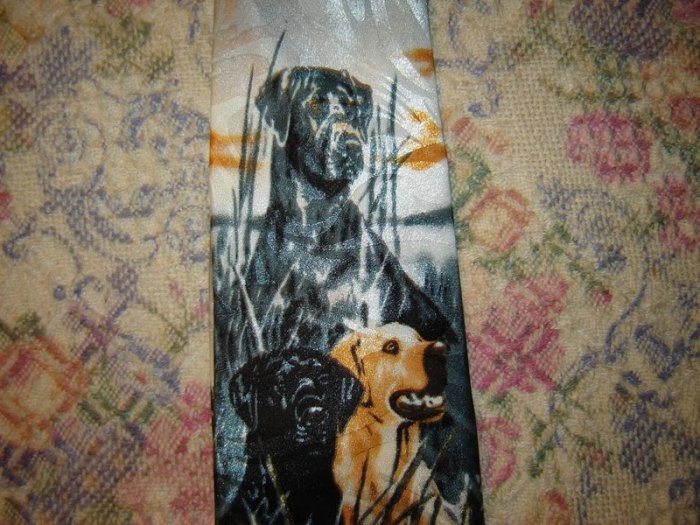 Mens Dog Theme Tie Necktie Unworn