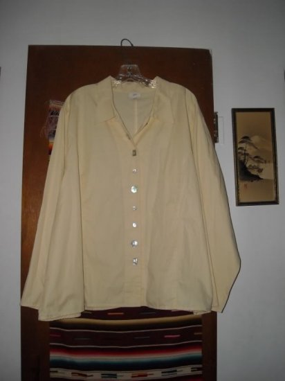 Womens J Jill 4X Yellow Shirt