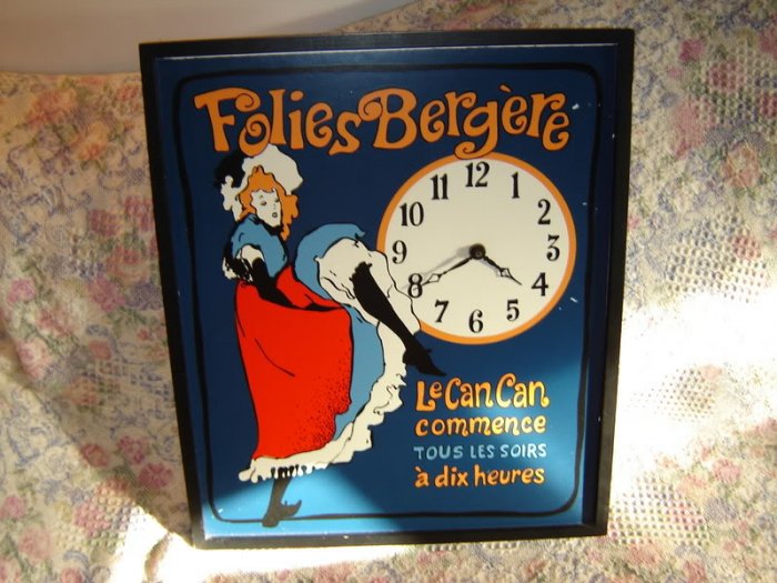 Can-Can Dancer Jane Avril Folies Berger Wall Clock