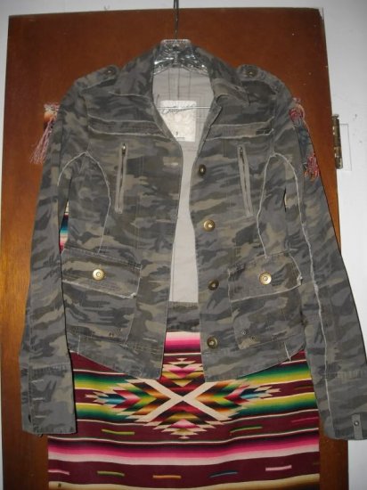 Aeropostale Camouflage Jacket S Sleeve Embroidery