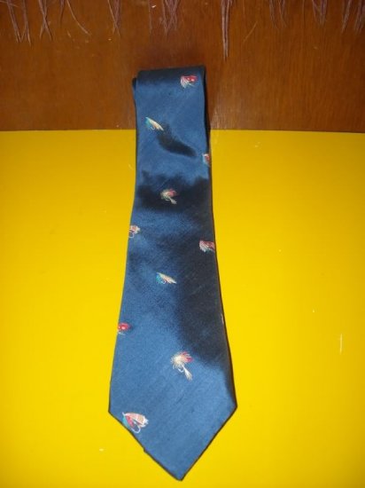 Aquascutum of London Silk Fishing Lures Tie