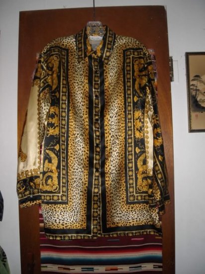 Womens Fred David Status Leopard Animal Print Shirt 10