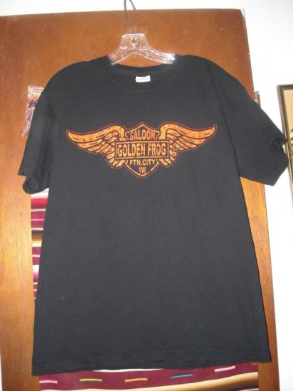 Golden Frog Saloon T Shirt M FTN City WI