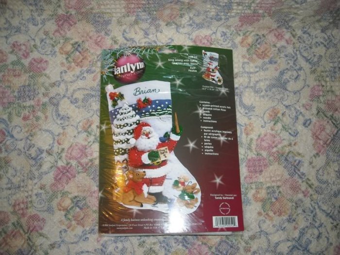 Sing Along With Santa Felt Christmas Stocking Kit