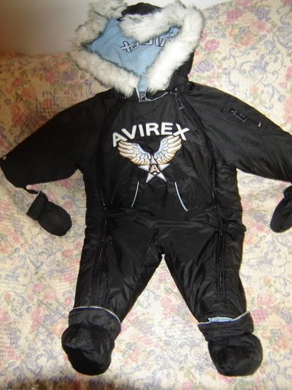 Averix Logo Hooded Snowsuit Bunting 18 Months