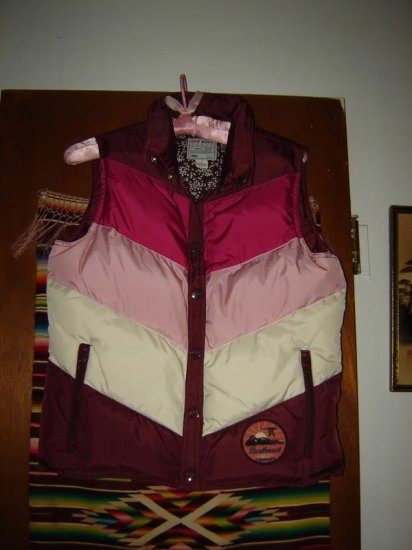 Womens Old Navy Down Vest M Northeast 23 Vermont Patch