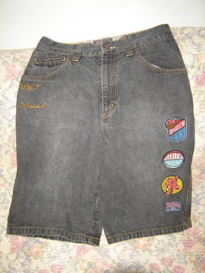 Boys 18 Platinum Fubu Harlem Globetrotters Long Shorts
