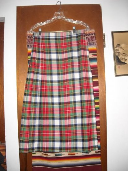 Womens Deans of Scotland Plaid Kilt Skirt 12