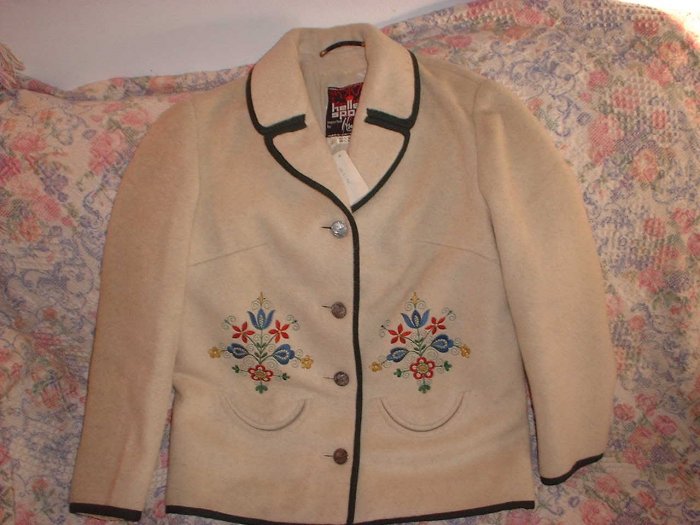 Womens Vintage Heller Sport Wool Mohair Loden Jacket S