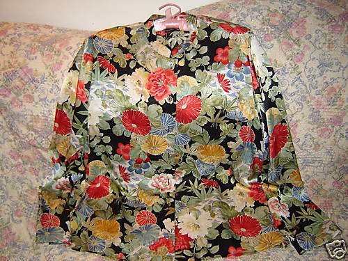 Carole Little Asian Floral Silk Blouse 14 L Unworn