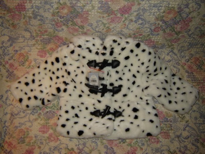 Disney 102 Dalmatians Fake Fur Hooded Winter Jacket 6 M