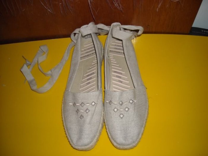 Womens Espadrilles 8 M Neutral Summer Shoes