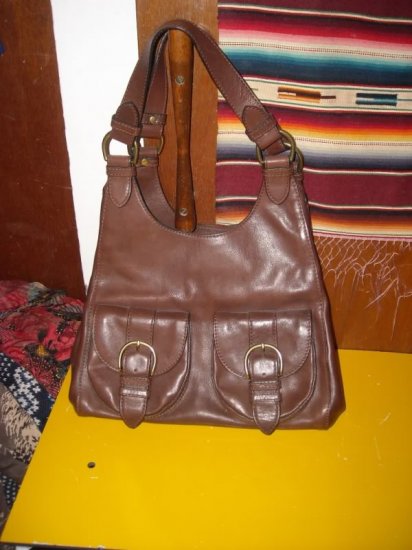 Banana Republic Somerset Triangle Bag Dark Walnut