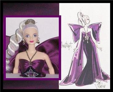 AMETHYST AURA Barbie 1997 Bob Mackie MNRFB GOLD Label Doll JEWEL ESSENCE COLLECT