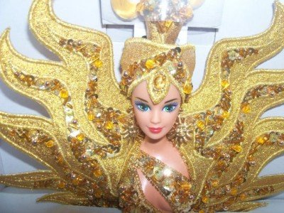 FANTASY Barbie GODDESS OF THE SUN BOB MACKIE DOLL 11,000 hand-sewn sequin/beads