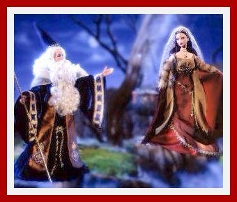 MERLIN & MORGAN LE FAY - BARBIE & KEN GIFT SET - MIB