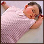 Deluxe Cotton Pointelle LullaBag by cloud b cloudb Sleep Sack BLUE