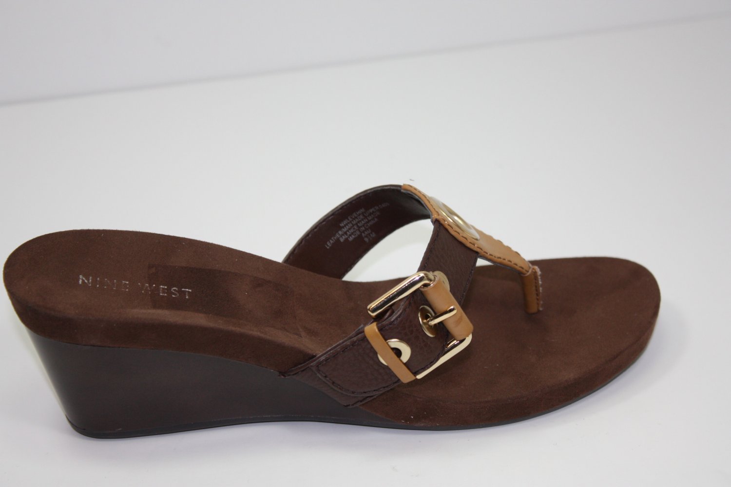 Nine West Levehim Sandals Light Brown Shoes US 9.5 $69