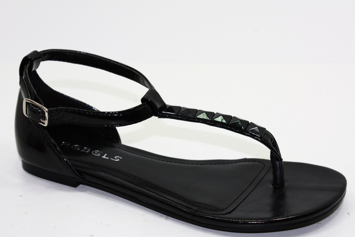 Rebels Medusa-Bead Sandals Black Shoes US 6.5 $39