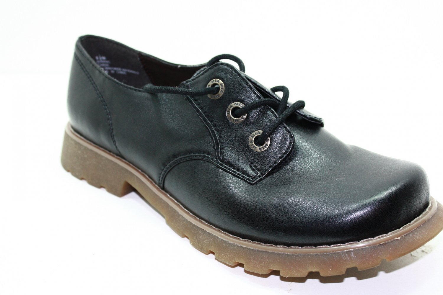 Mia DOMINIC Oxfords BLACK Womens Shoes 6.5