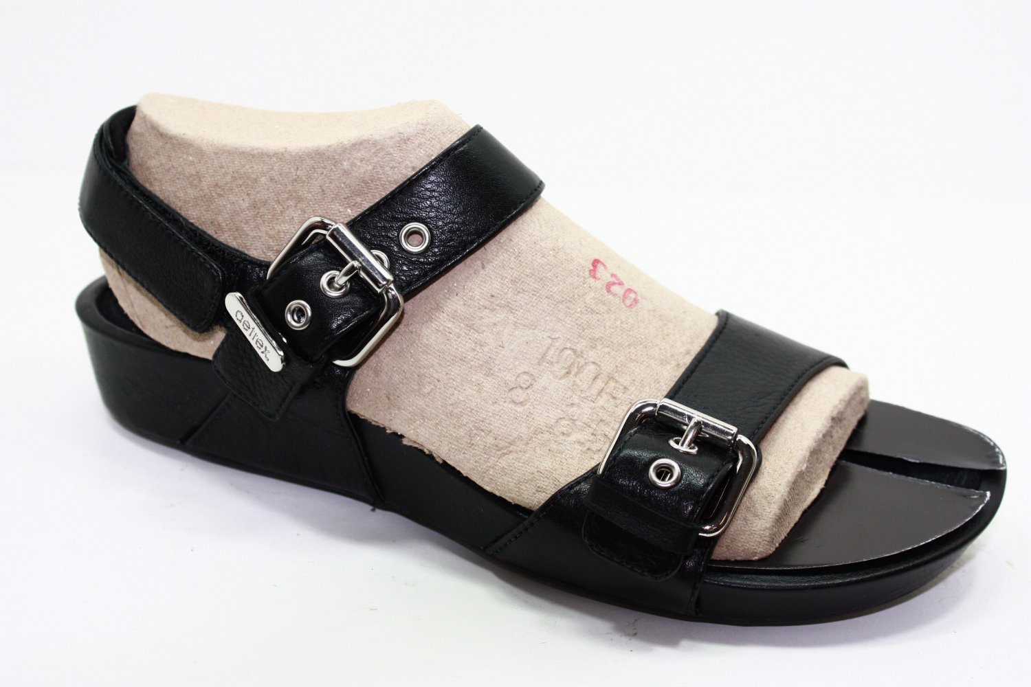 Aetrex MANDEHLE Sandals BLACK Womens Shoes 8.5