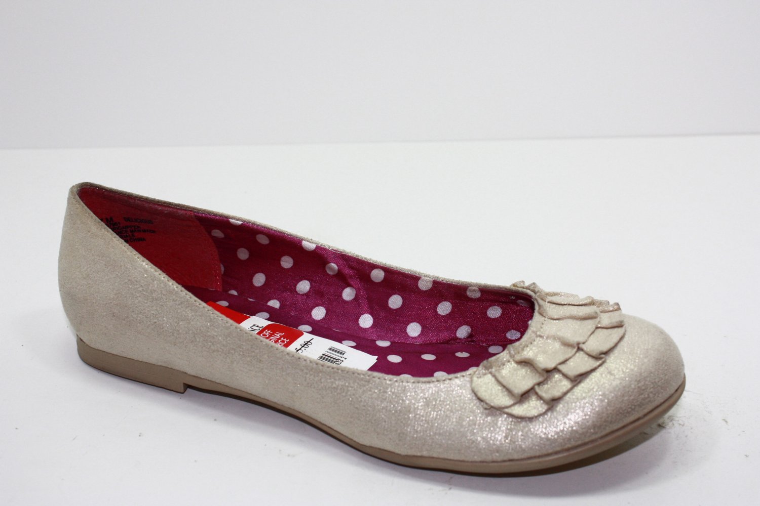 143 GIRL DELICIOUS Loafers Gold Womens Shoes 6.5