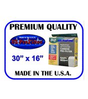 Replacement for Hunter 30901 - HEPA Carbon Pre-Filter - Made In The USA (16" x 30")