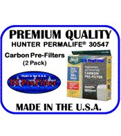 HUNTER PERMALIFE 30547 Carbon Pre-Filter (2 Prefilters) Made In The USA