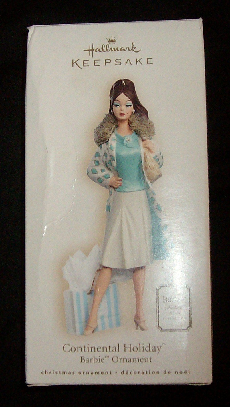 2007 Continental Holiday Barbie Hallmark Keepsake Ornament