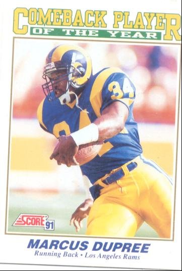 Marcus Dupree Score 91 # 618