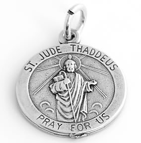 STERLING SILVER ST. JUDE THADDEUS CHARM/PENDANT