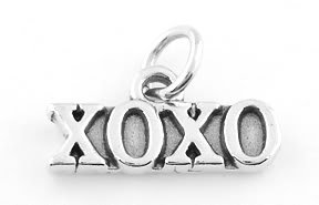 STERLING SILVER XOXO CHARM/PENDANT