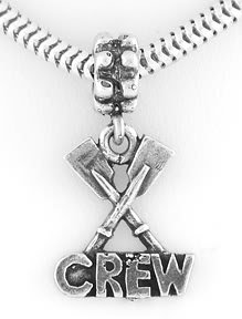 STERLING SILVER PADDLE CREW / ROWING EUROPEAN BEAD