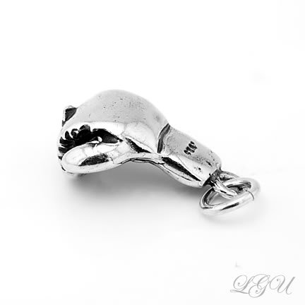 STERLING SILVER BOXING GLOVE 3D TRADITIONAL CHARM
