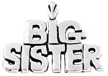 STERLING SILVER BIG SISTER CHARM/PENDANT