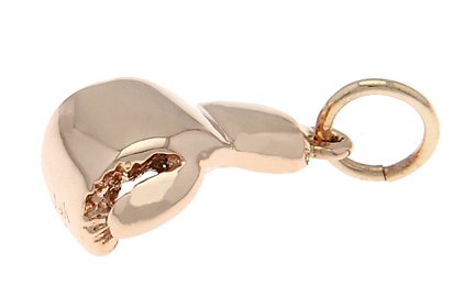 14KT GOLD BOXING GLOVE 3D TRADITIONAL CHARM/ PENDANT