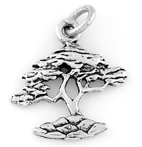 STERLING SILVER 925 BONSAI TREE CHARM/PENDANT