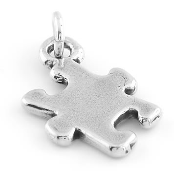 STERLING SILVER AUTISM SYMBOL PUZZLE PIECE CHARM