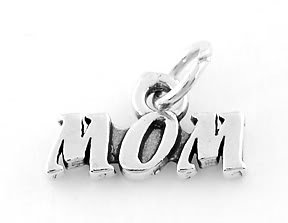 STERLING SILVER MOM CHARM/PENDANT